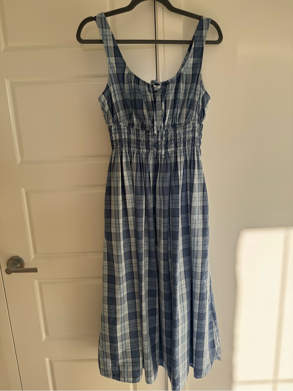 GAP Cotton smocked sleeveless dress